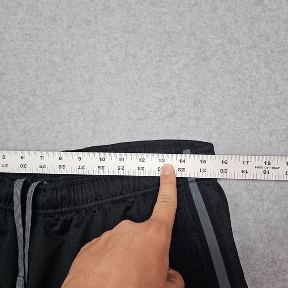 Nike Mens L Embroidered Swoosh Elastic Drawstring Pants Wide Loose Pocket Stripe - Picture 13 of 16